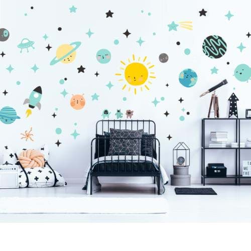 ‘Uzay’ Duvar Sticker Seti resmi