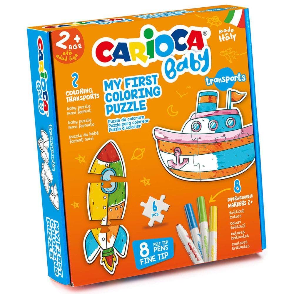 Boyanabilir Bebek Puzzle Taşıtlar resmi