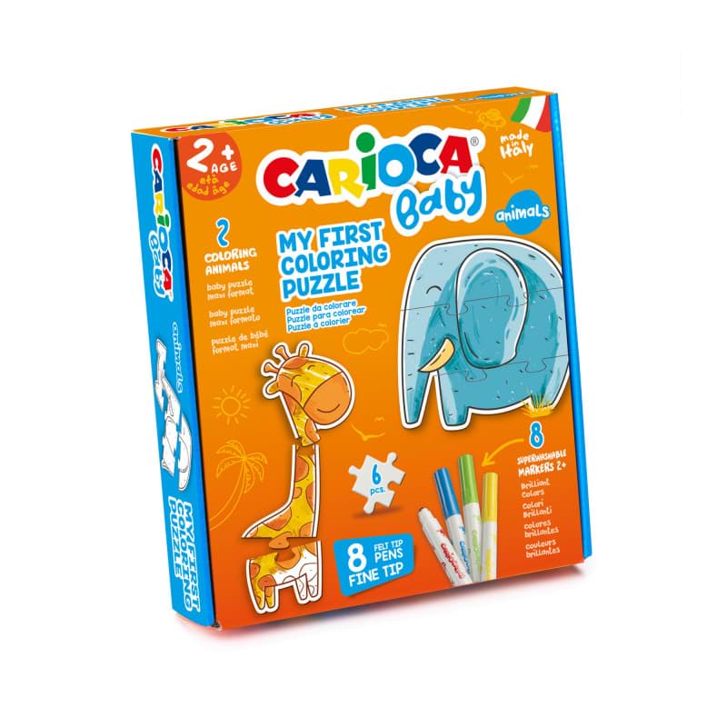 Boyanabilir Bebek Puzzle Hayvanlar  resmi