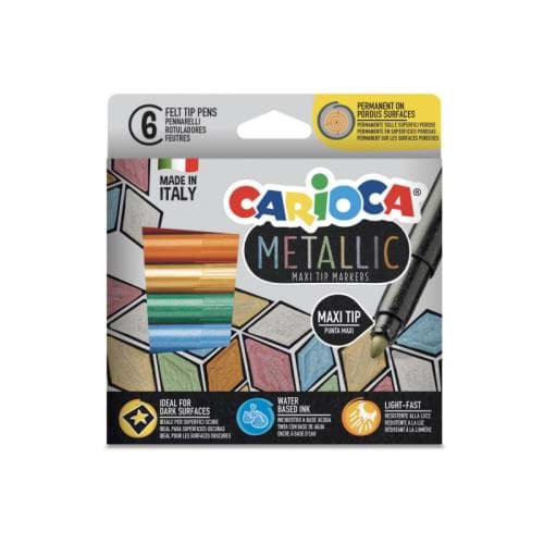 Metalik Jumbo Keçeli Kalem 6’lı resmi