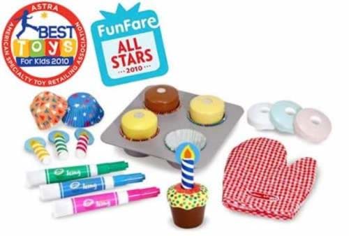 Ahşap Cup Cake Seti resmi