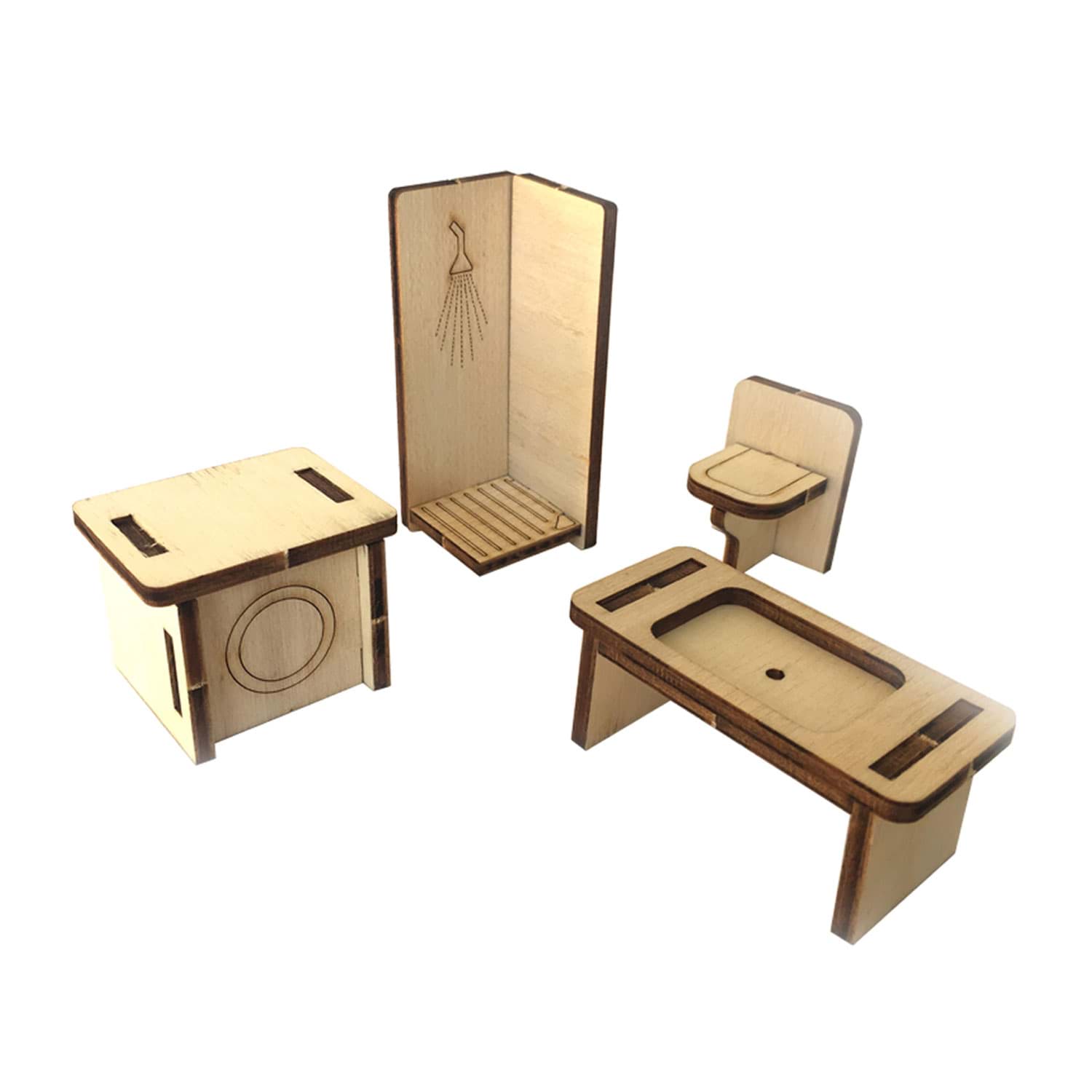 Ahşap Oyun Evi - Banyo resmi