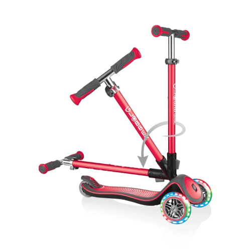Globber Scooter Elite Deluxe Işıklı - Kırmızı resmi