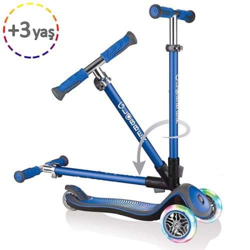 Globber Scooter Elite Deluxe Işıklı - Lacivert resmi