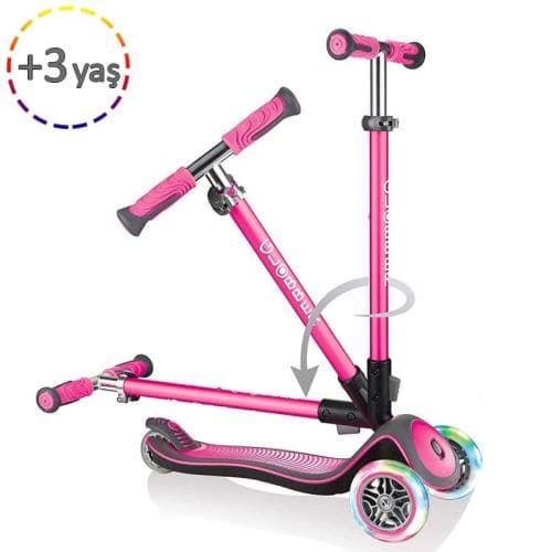 Globber Scooter Elite Deluxe Işıklı - Pembe resmi