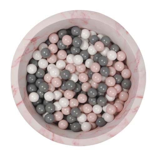 Pembe Mermer Top Havuzu - Pudra/Gri/Beyaz Top resmi