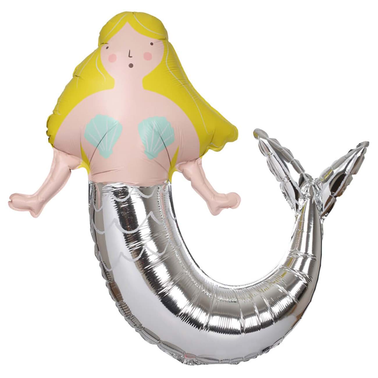 Deniz Kızı Mylar Balon resmi