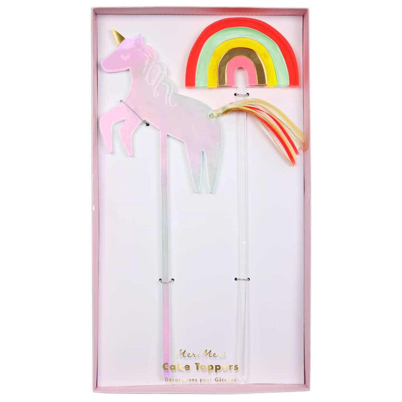 Unicorn & Gökkuşağı Pasta Süsü resmi