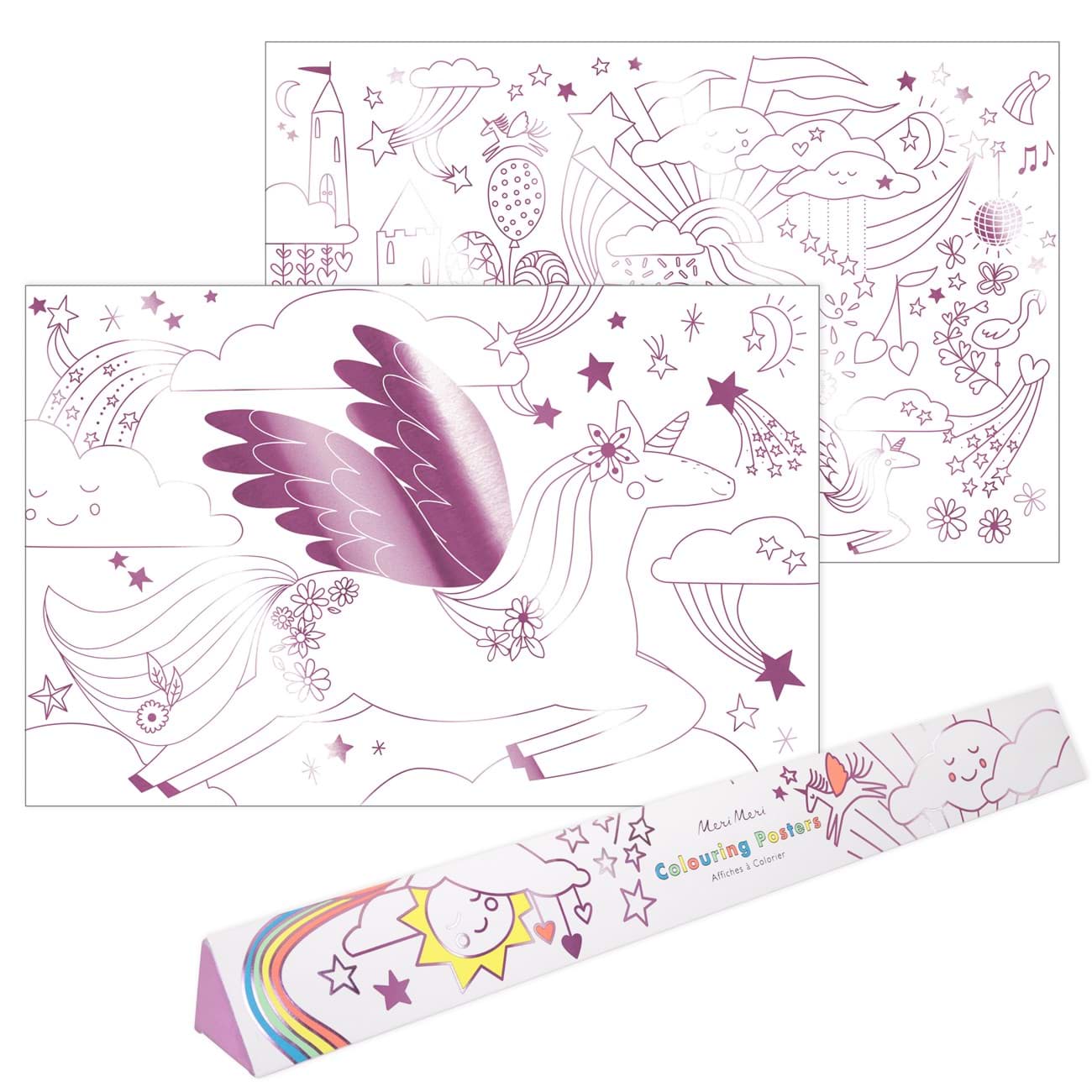 Unicorn Boyamalı Poster resmi