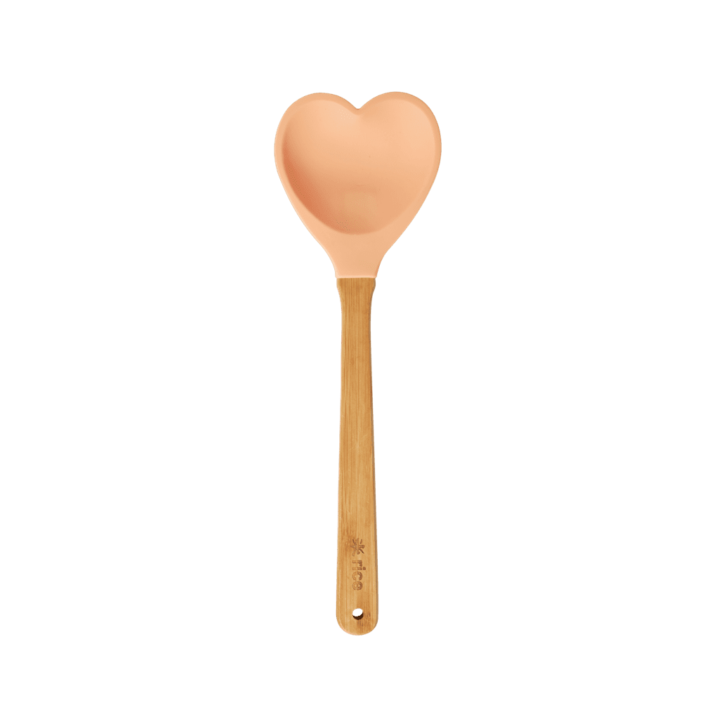 Silikon Spatula - Kalp | Apricot resmi