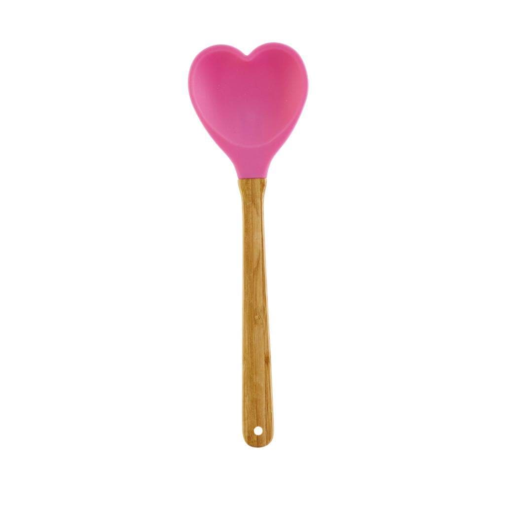 Silikon Spatula - Kalp | Fuşya resmi