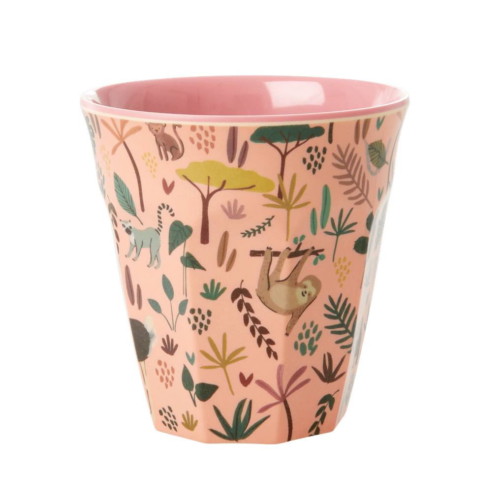 Melamin Orta Boy Bardak - Jungle Pink resmi