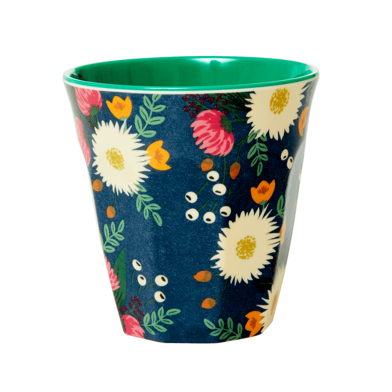 Melamin Orta Boy Bardak - Two Tone Floral resmi