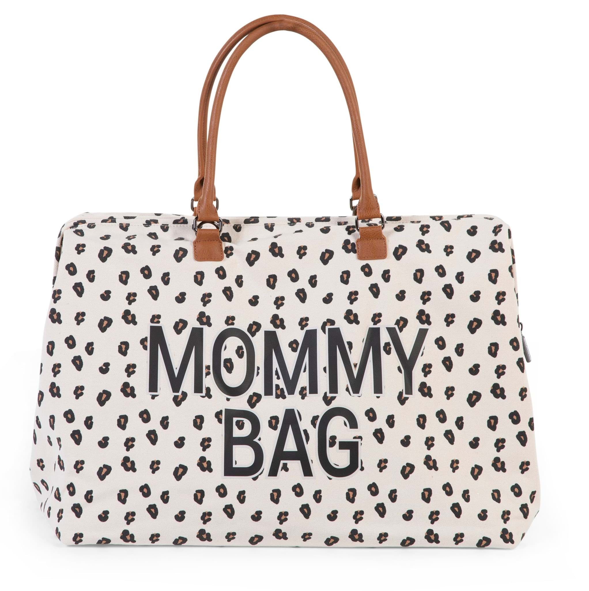 Mommy Bag Anne Bebek Bakım Çantası, Kanvas Leopard resmi