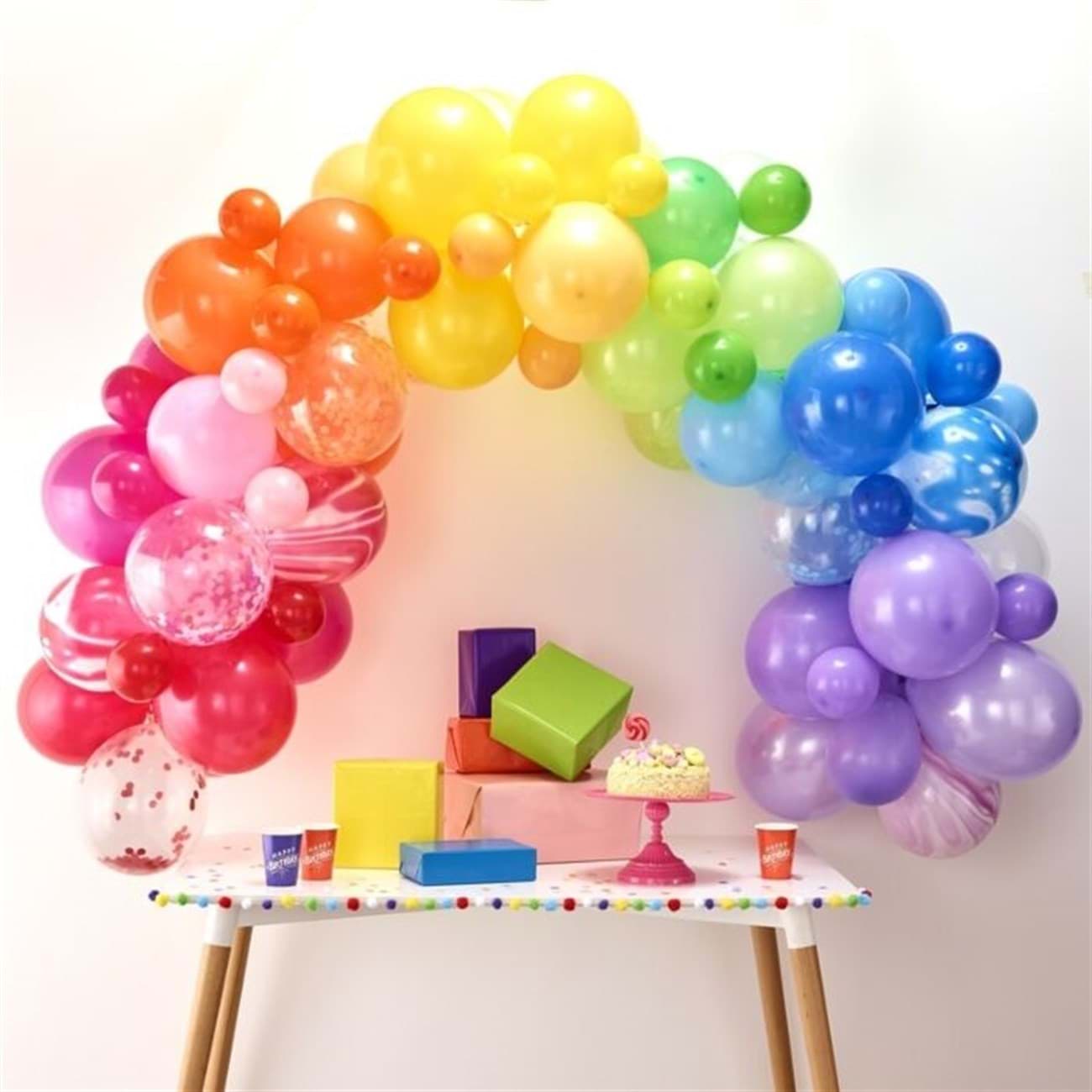 Gökkuşağı Balon Zincir Kiti resmi