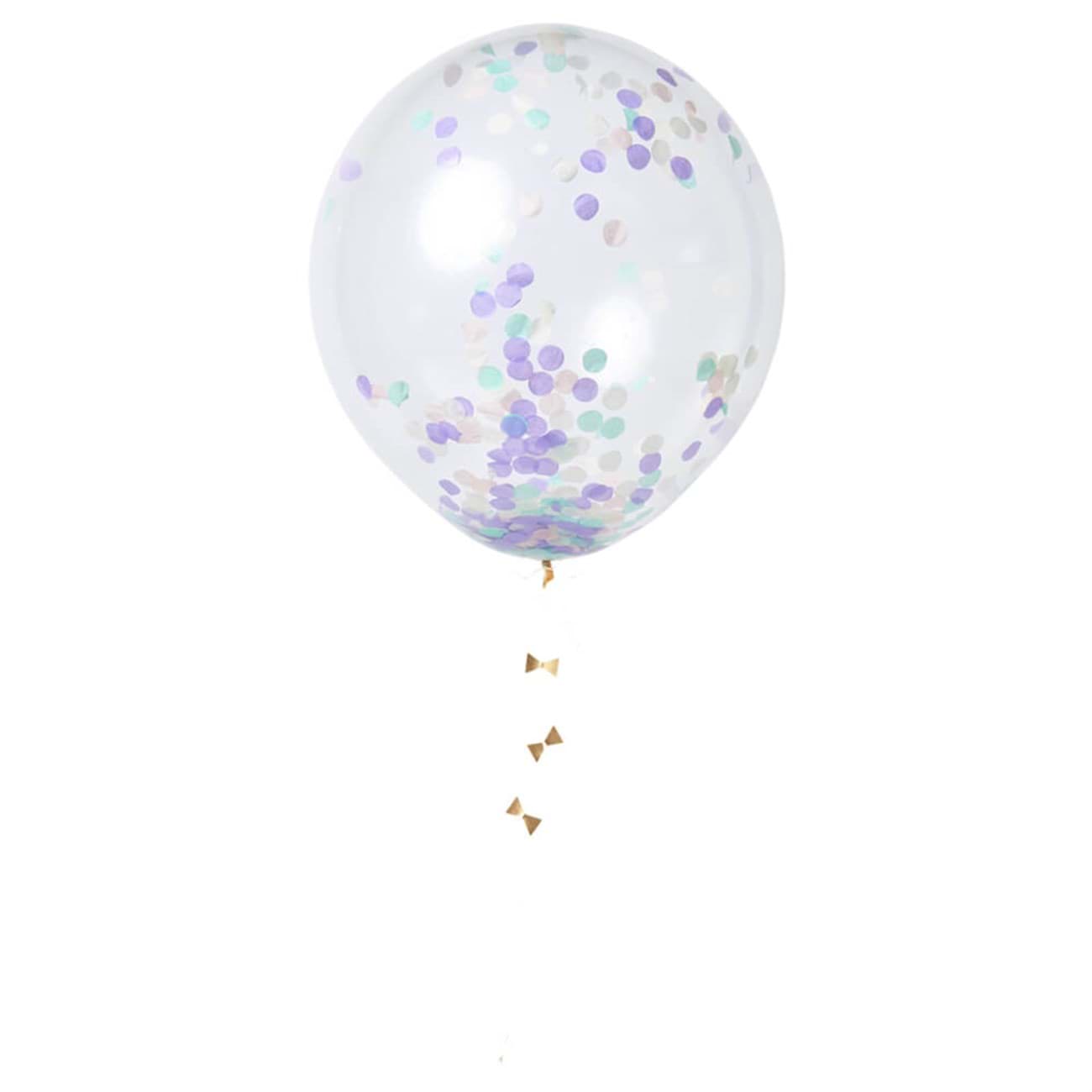 Pastel Konfeti Balon Kit (8’li) resmi