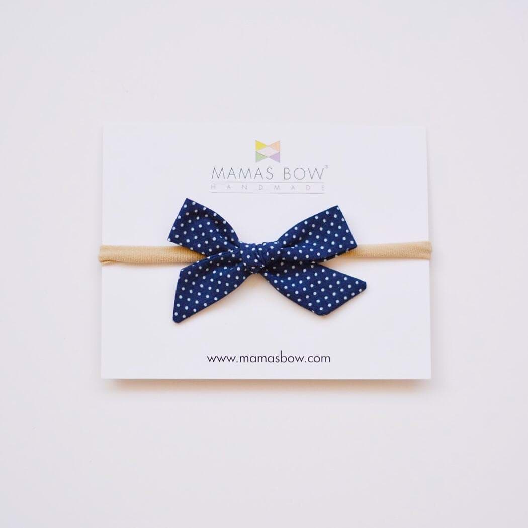 Kurdele Bant - Navy Polka Dot resmi