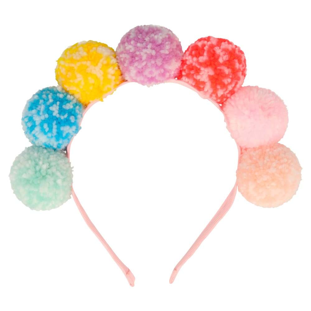 Gökkuşağı Pompom Taç resmi