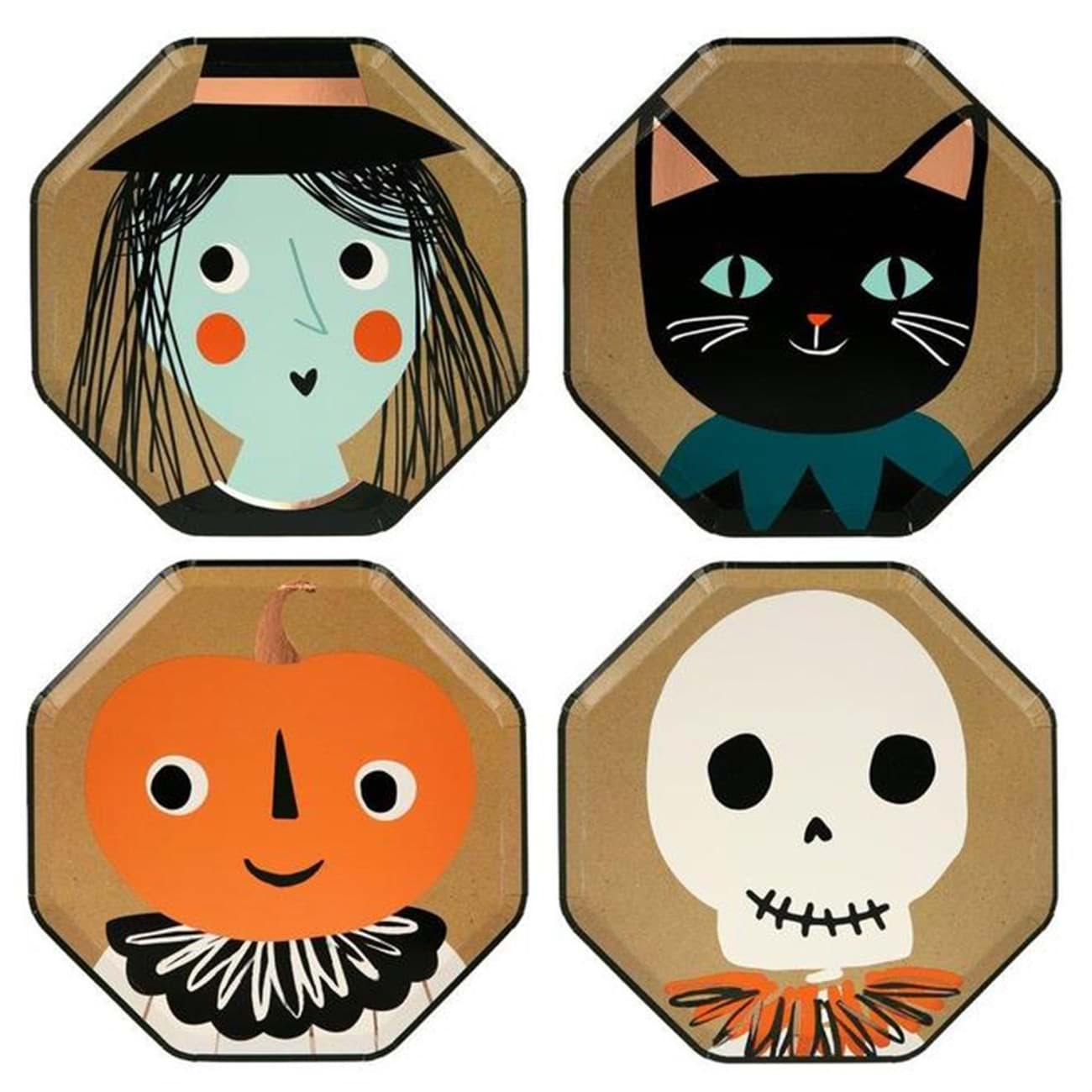 Klasik Halloween Tabaklar (M) resmi