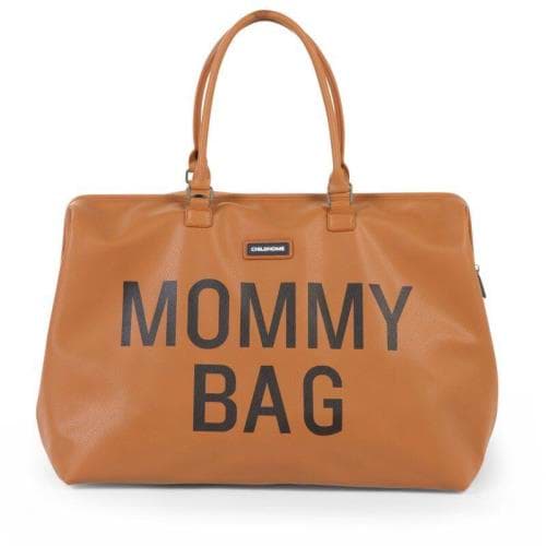 Mommy Bag Anne Bebek Bakım Çantası, Kahverengi Deri resmi